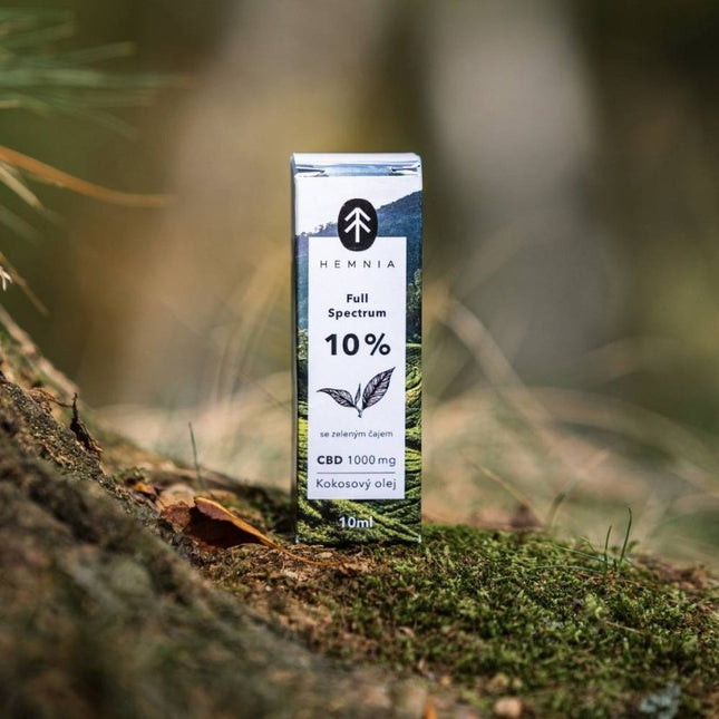 Hemnia Full Spectrum CBD Kokosolie 10% - 1000 mg - 10 ml - Groene Thee