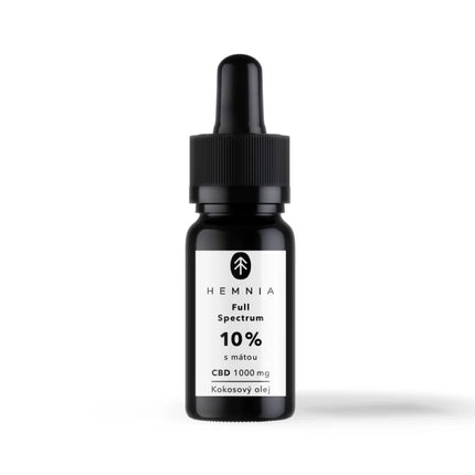 Hemnia Full spectrum CBD kokosolie 10%, 1000 mg, 10 ml met muntsmaak