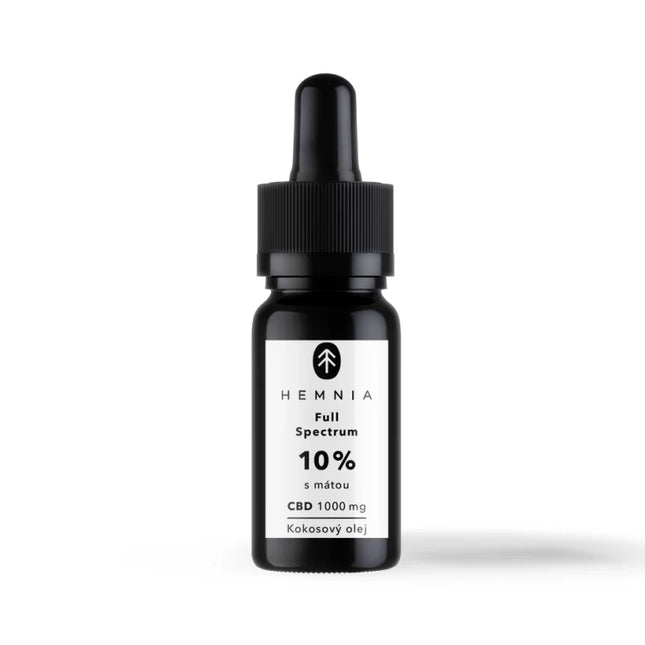 Hemnia Full spectrum CBD kokosolie 10%, 1000 mg, 10 ml met muntsmaak