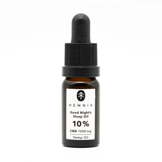 Hemnia Good Night's Sleep Hennepolie 10%, 1000 mg CBN, 250 mg CBD, 10 ml