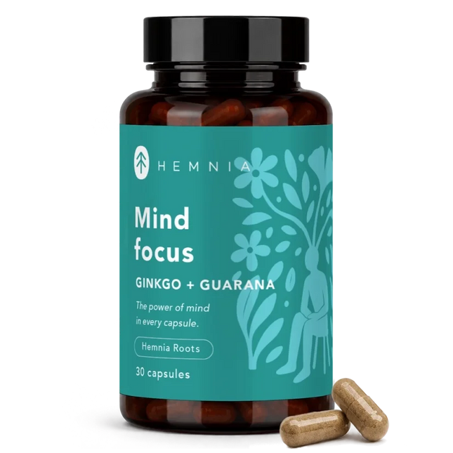 Hemnia Hemnia Ginkgo + Guarana capsules 30 x 500 mg