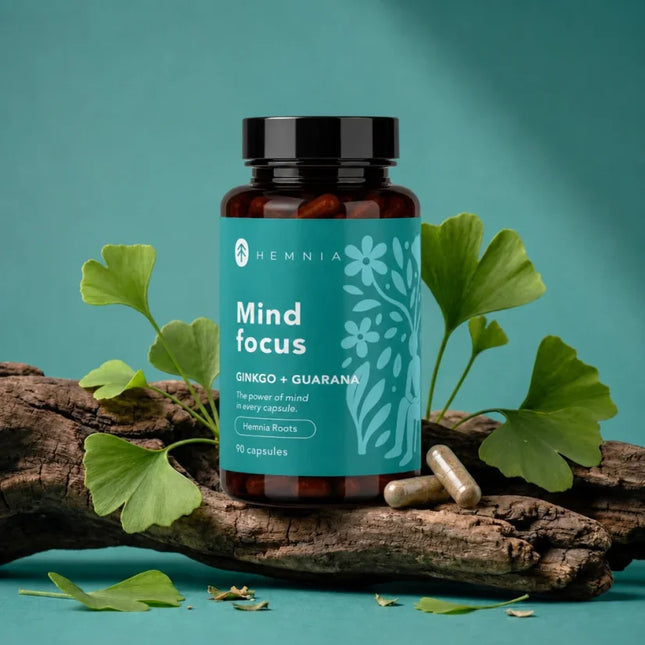Hemnia Hemnia Ginkgo + Guarana capsules 90 x 500 mg