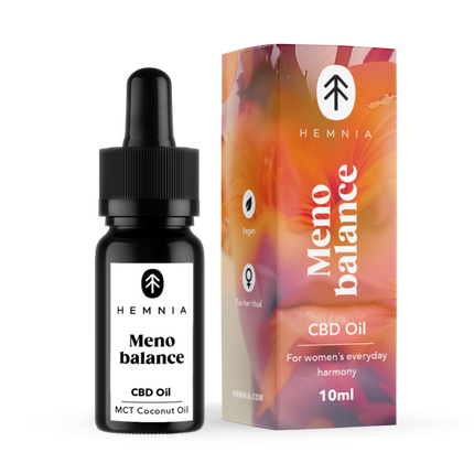 Hemnia Menobalance – Full Spectrum CBD Olie 10 %, 1000 mg, 10 ml