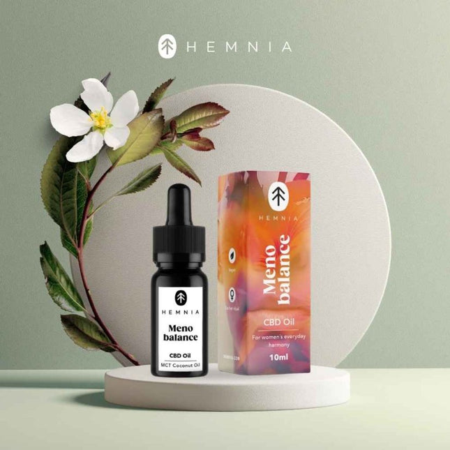 Hemnia Menobalance – Full Spectrum CBD Olie 10 %, 1000 mg, 10 ml