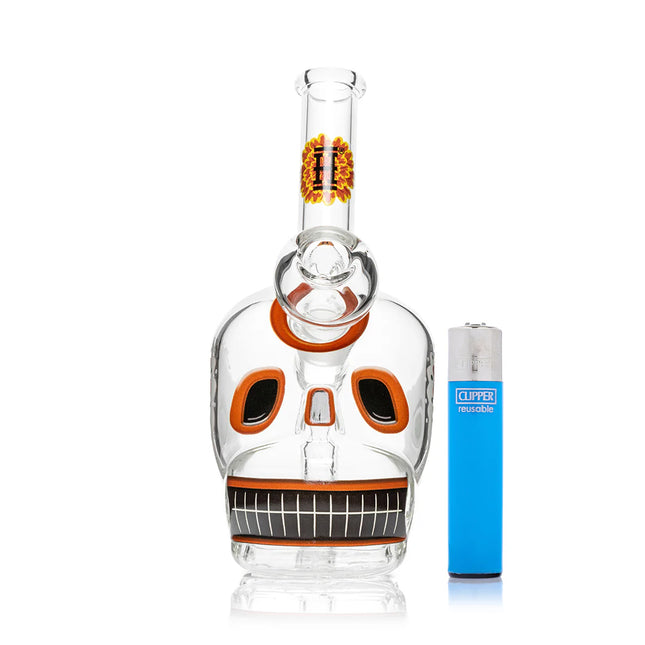 HEMPER Dia De Los Muertos Schedel Bong 6,1"