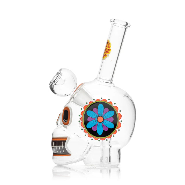 HEMPER Dia De Los Muertos Schedel Bong 6,1"