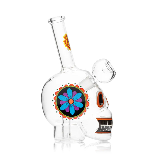 HEMPER Dia De Los Muertos Schedel Bong 6,1"