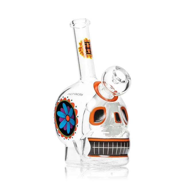 HEMPER Dia De Los Muertos Schedel Bong 6,1"