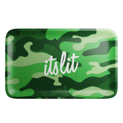 HEMPER It's Lit Light Green Camo Rolling Tray