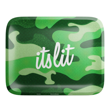 HEMPER It's Lit Light Green Camo Rolling Tray