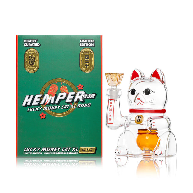 HEMPER Lucky Cat XL Bong 7"