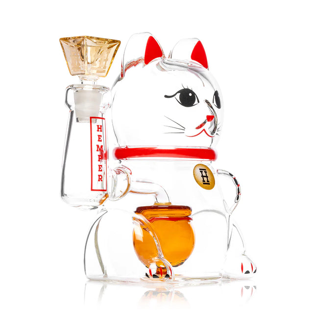 HEMPER Lucky Cat XL Bong 7"