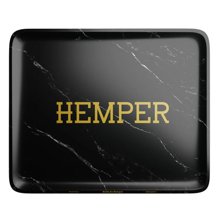 HEMPER Luxe Marble Black Rolling Tray