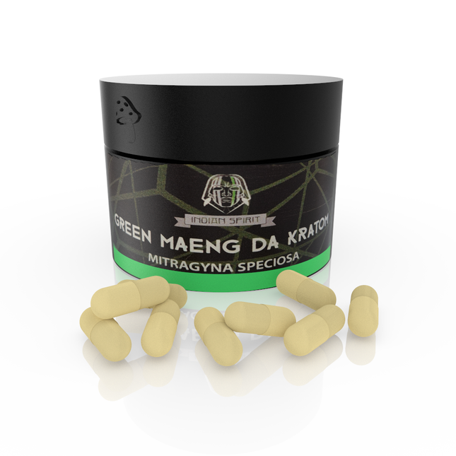 Indian Spirit Green Maeng Da ( 30 vegetarische Capsules)
