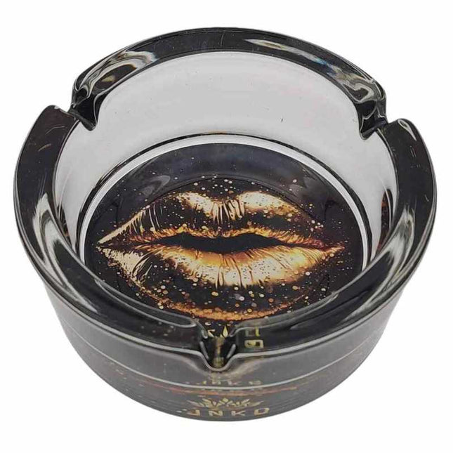 JNKO Golden Lips - Glazen Asbak - 10cm (Luxury Art)