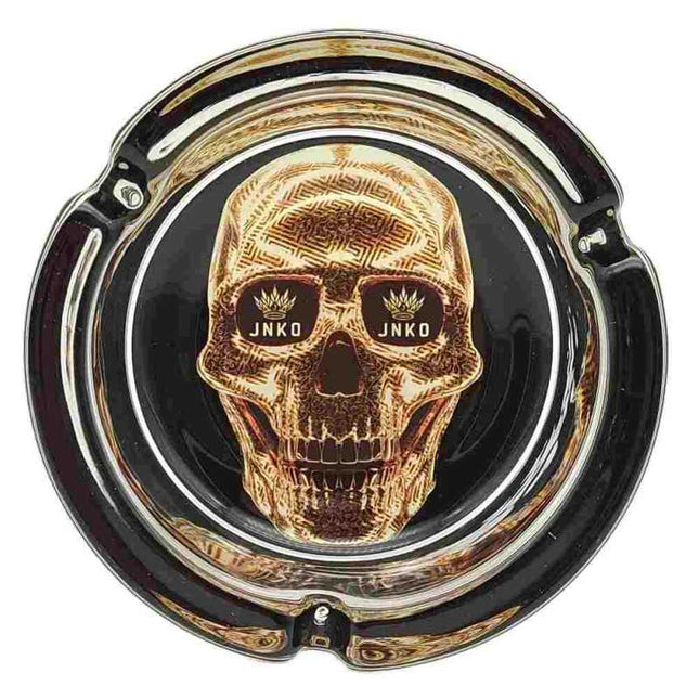 JNKO Golden Skull 1 - Glazen Asbak - 10cm (Luxury Art)