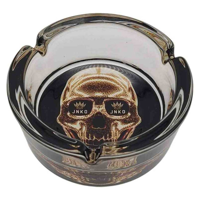 JNKO Golden Skull 1 - Glazen Asbak - 10cm (Luxury Art)