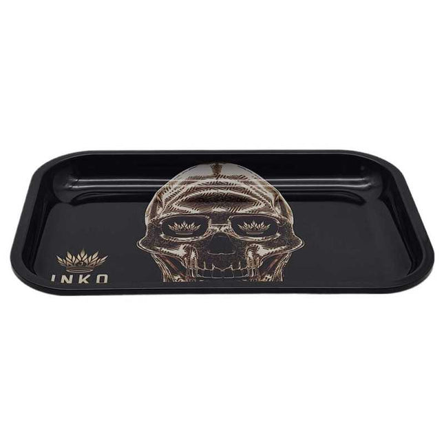 JNKO Golden Skull 1  - XXL Rolling Tray (Luxury Art)