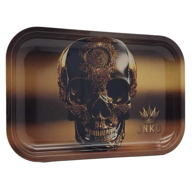 JNKO Golden Skull 2 - XXL Rolling Tray (Luxury Art)