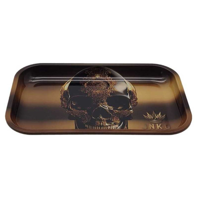 JNKO Golden Skull 2 - XXL Rolling Tray (Luxury Art)
