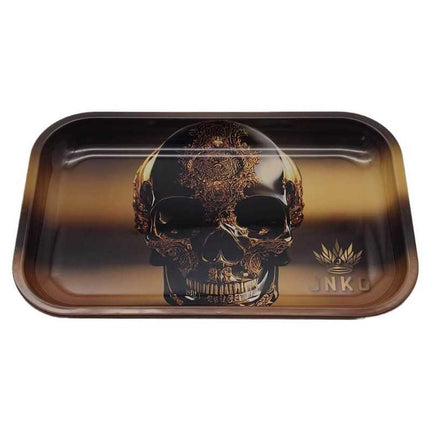 JNKO Golden Skull 2 - XXL Rolling Tray (Luxury Art)