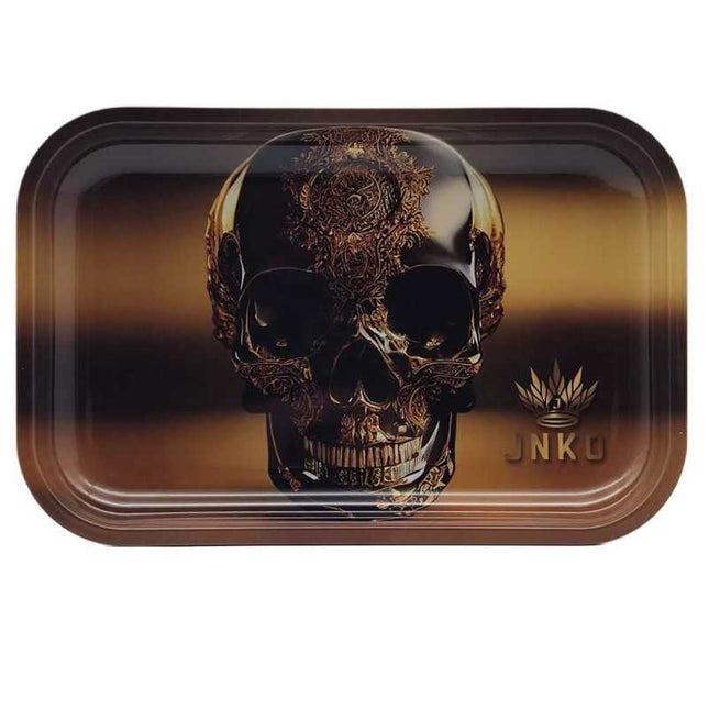 JNKO Golden Skull 2 - XXL Rolling Tray (Luxury Art)
