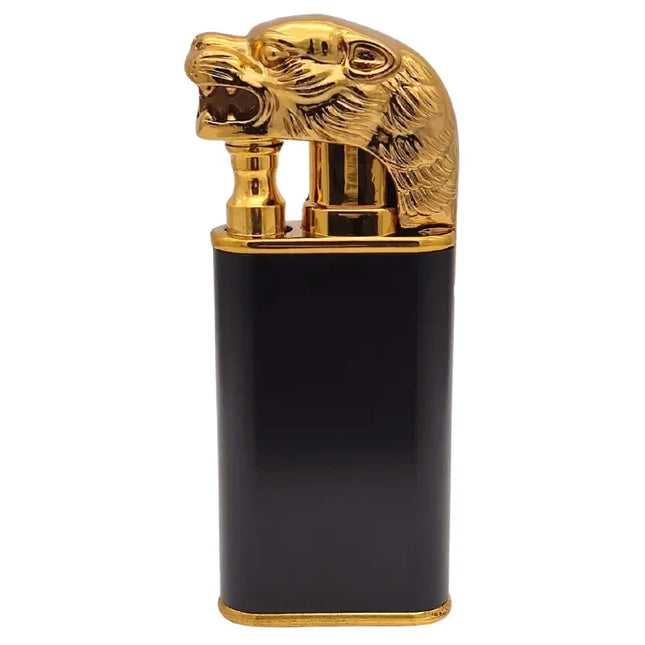 JNKO Gouden Leeuw Jetflame aansteker - Zwart & Goud
