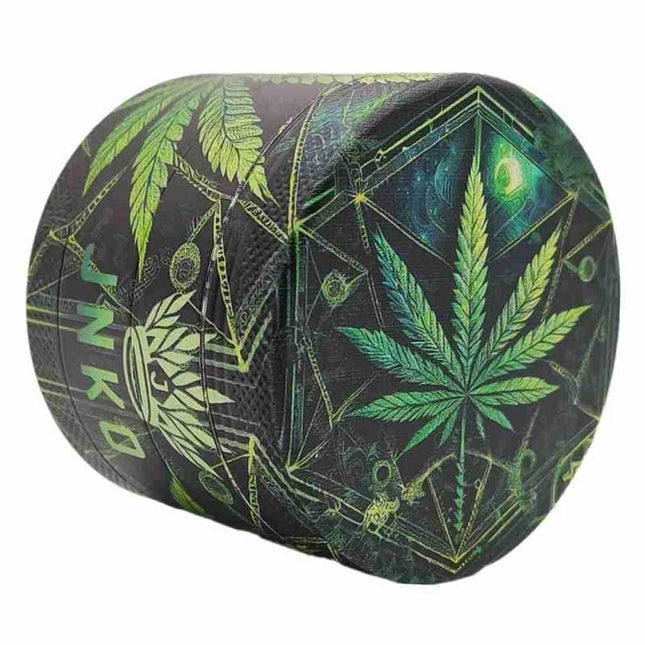 JNKO Grinder Psychedelic Wietblad - Groen