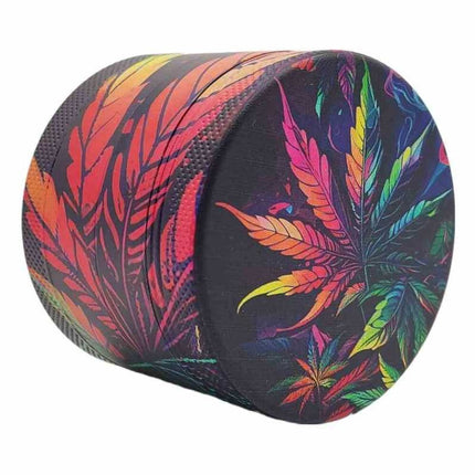 JNKO Grinder Psychedelic Wietblad - Rood