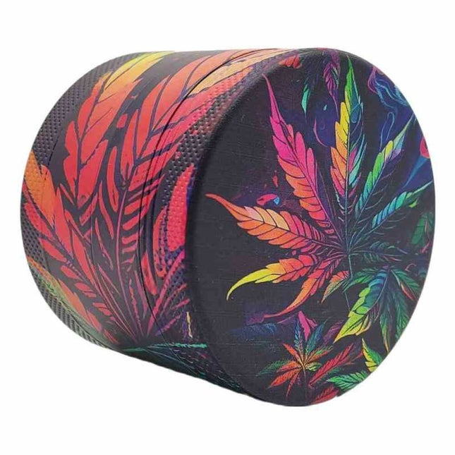 JNKO Grinder Psychedelic Wietblad - Rood
