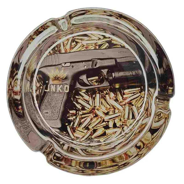 JNKO Gun Art - Glazen Asbak - 10cm (Luxury Art)