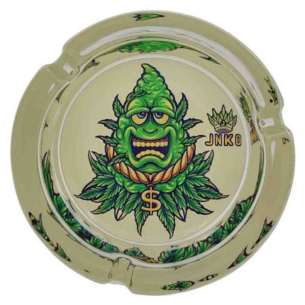 JNKO Happy Budz  - Glazen Asbak - 10cm (Stay 420)