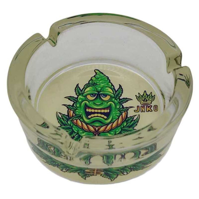 JNKO Happy Budz  - Glazen Asbak - 10cm (Stay 420)