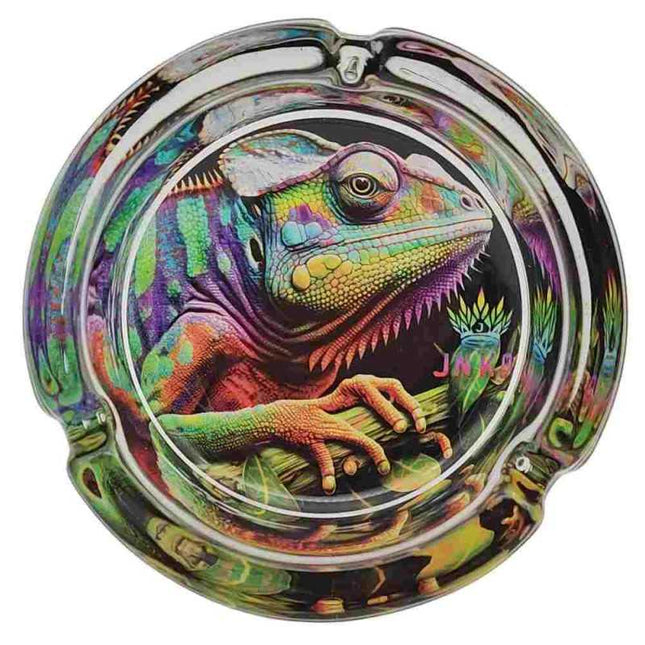 JNKO Kameleon - Glazen Asbak - 10cm (Savage Animals Series)