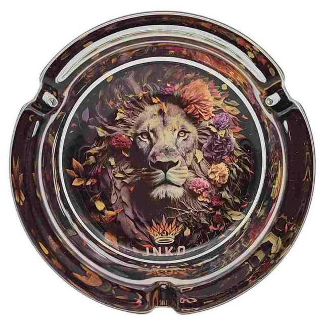JNKO Leeuw 1 - Glazen Asbak - 10cm (Savage Animal)