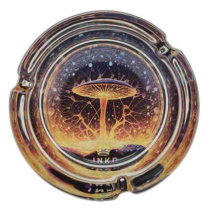 JNKO Magic Mushrooms 1 - Glazen Asbak - 10cm (Psychedelic Serie)