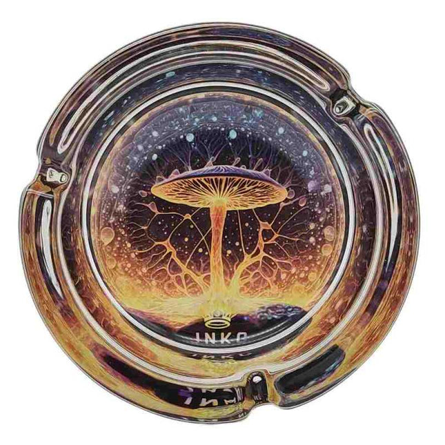 JNKO Magic Mushrooms 1 - Glazen Asbak - 10cm (Psychedelic Serie)