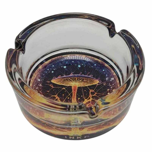 JNKO Magic Mushrooms 1 - Glazen Asbak - 10cm (Psychedelic Serie)
