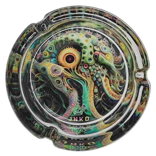 JNKO Octopus 1 - Glazen Asbak - 10cm (Psychedelic Series)