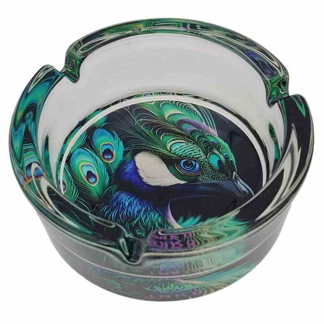 JNKO Pauw - Glazen Asbak - 10cm (Savage Animals)