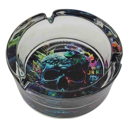 JNKO Skull 2 - Glazen Asbak - 10cm (Psychedelic Series)