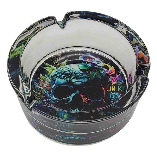 JNKO Skull 2 - Glazen Asbak - 10cm (Psychedelic Series)