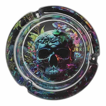 JNKO Skull 2 - Glazen Asbak - 10cm (Psychedelic Series)