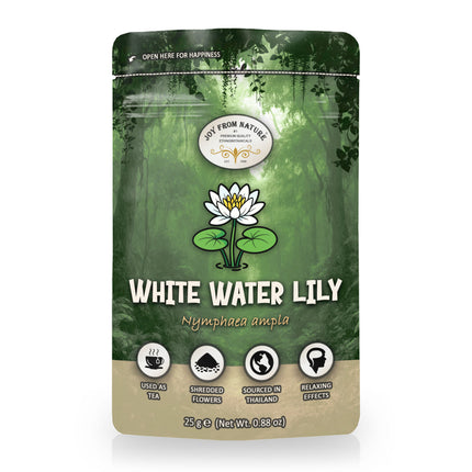 Joy from Nature White Water Lily (Nymphaea ampla) - Gesneden - 25 gram
