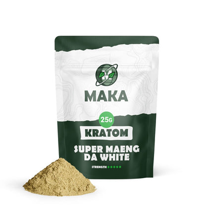 Maka Maka – Kratom Super White Maeng Da – 25 gram