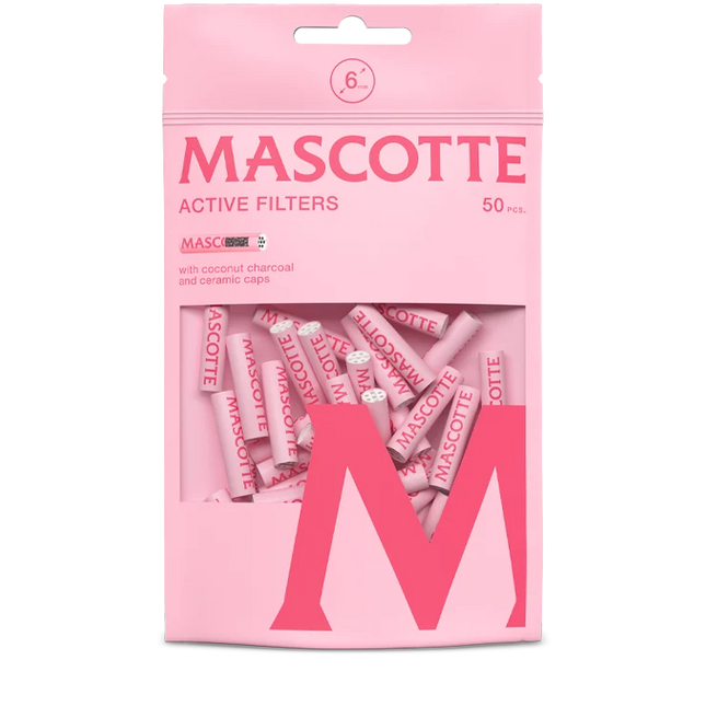 Mascotte Active Filters Pink Edition - 6mm - 50 stuks