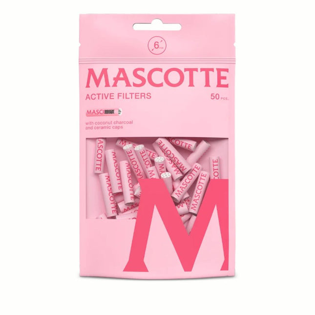 Mascotte Active Filters Pink Edition - 6mm - 50 stuks