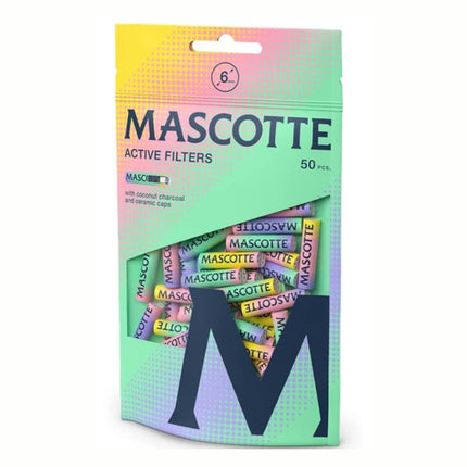 Mascotte Bright Colors Active Slim Filters - 6 mm - 50 stuks