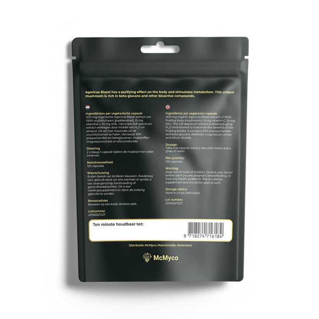 McMyco Agaricus Blazei extract capsules