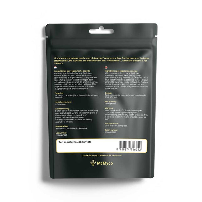 McMyco Lion's Mane - 120 capsules